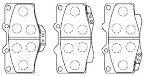 Комплект тормозных колодок AISIN A1N029